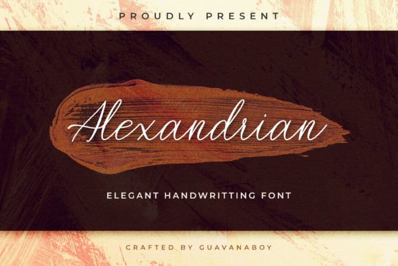 Alexandrian Font: A Modern Elegant Handwritten Typeface for Branding and Design