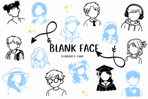 Blank Face: A Unique Dingbats Font for Editorial Design and Content Branding