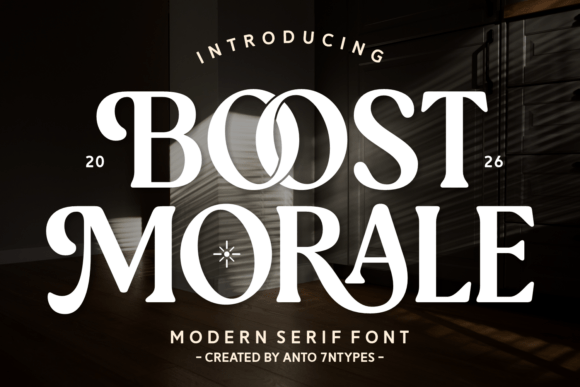 Boost Morale Font: A Serif Style That Elevates Handmade Branding