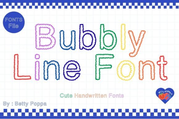 Bubbly Line Font: Playful Design for Creative Projects