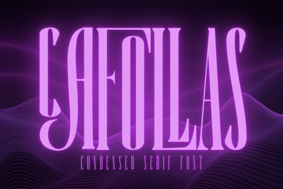 Cafollas Font: A Condensed Serif Typeface for Bold, Stylish Handmade Designs
