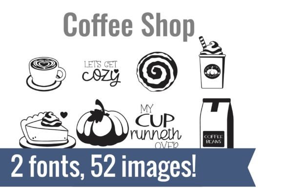 Coffee Shop Dingbats: A Cozy Font for Branding Your Small Business