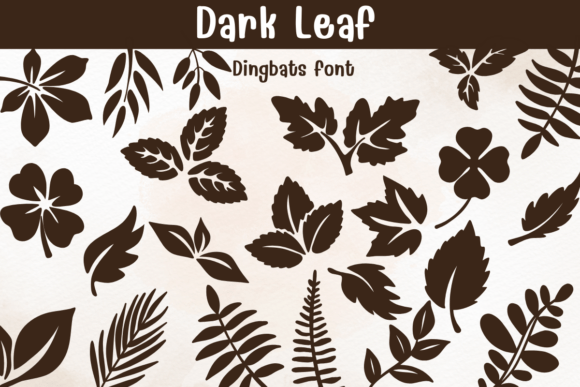 Dark Leaf: A Botanical Dingbats Font for Nature-Inspired Branding