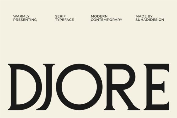 Djore: A Modern Serif Font for Professional Branding