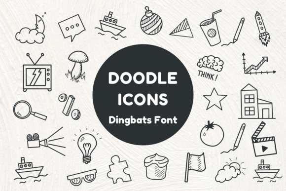 Doodle Icons: A Playful Dingbats Font for Creative Branding Projects