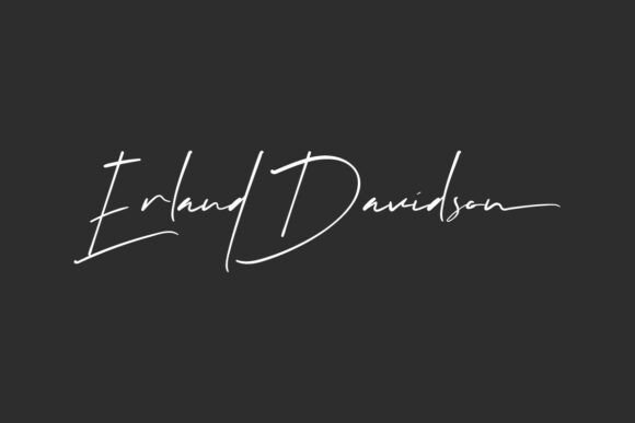 Erland Davidson: A Script Handwritten Font That Elevates Digital Branding