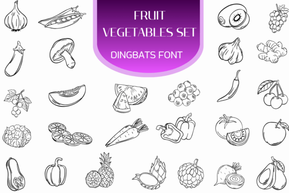 Fruit Vegetables Set Font: A Small Business Owner’s Secret for Polished Branding