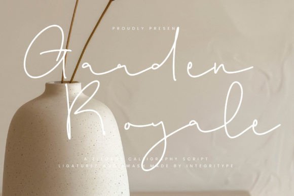Garden Royale: Elegant Calligraphy Font for Web Design and Digital Branding