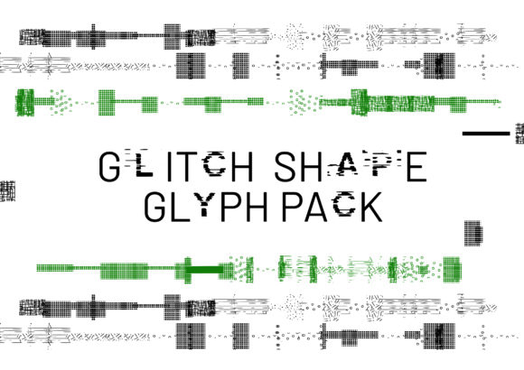 Glitch Shape Font: Modern Dingbats for Creative Branding and Business Design