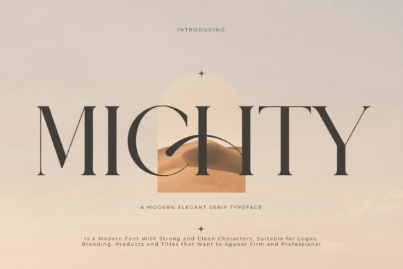 How Michty Elevates Editorial Design with Timeless Serif Elegance