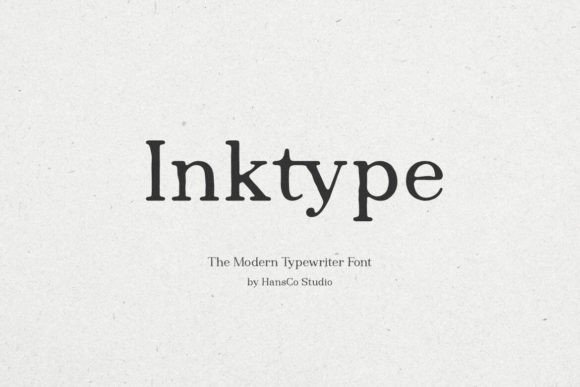 Inktype: A Cute Serif Font for Crafters and Makers