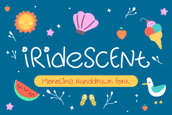 Iridescent: The Monoline Handdrawn Font for Playful Web Typography