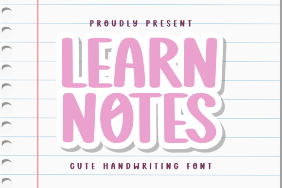 Learn Notes: A Playful Handwriting Font for Digital Designers