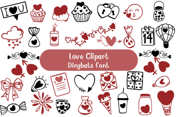 Love Clipart Font: A Romantic Touch for Business Branding
