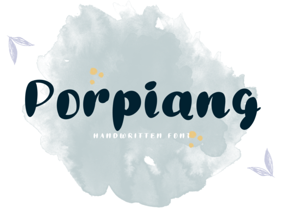 Porpiang: A Sweet Handwritten Font That Elevates Small Business Branding