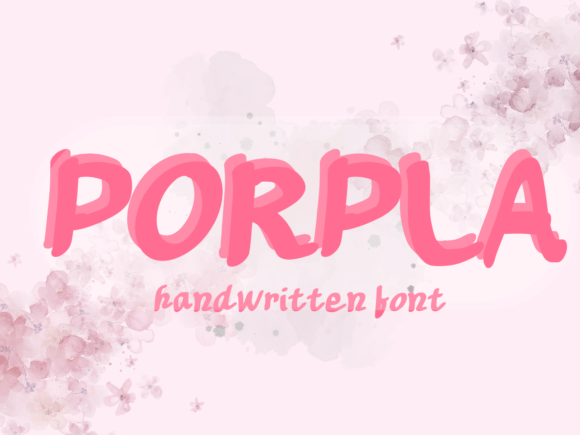 Porpla: A Sweet Handwritten Font for Crafters and Makers