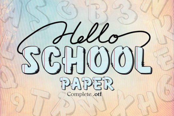 School Paper Font: A Nostalgic Touch for Creative Designs