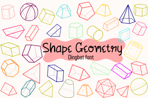 Shape Geometry: A Modern Dingbat Font for Editorial Design Projects
