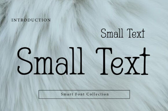 Small Text: A Clean Serif Font for Elegant Handmade Product Design