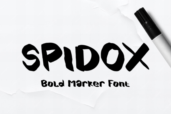 Spidox β Bold Marker Font for Street Art-Inspired Design Projects