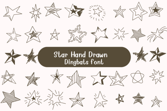 Star Hand Drawn: A Cosmic Dingbats Font for Creative Branding Projects