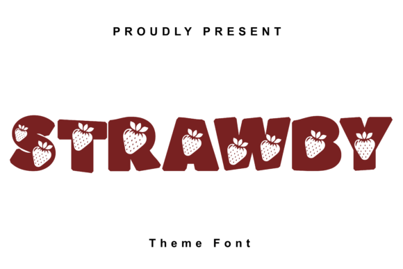 Strawby: A Whimsical Decorative Font for Playful Digital Branding