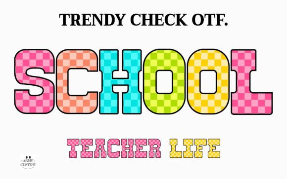 Trendy Check: A Vibrant Typeface for Scroll-Stopping Marketing