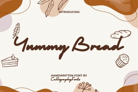Yummy Bread: A Bold Handwritten Font for Crafty Makers and Etsy Sellers